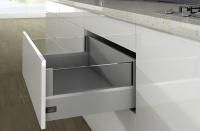 Комплект короба arcitech с des ignside, с соед.зад.стенки, nl300,h250/126, цвет серебристый 9150966 Hettich