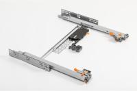 GTV SOFT MOVE НАПРАВЛЯЮЩАЯ MODERN SLIDE PRO, ПОЛНОГО ВЫДВИЖЕНИЯ 2 В 1, РЕГУЛИРОВКА 3D, СИНХРОНИЗАЦИЯ, СКРЫТОГО МОНТАЖА L-500MM