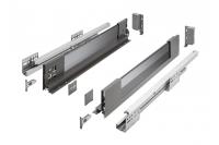 Комплект ящика 86х550 AXIS PRO боковины стеклянные антрацит
