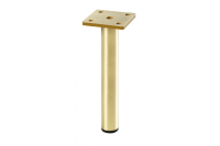 GTV НОЖКА МЕБЕЛЬНАЯ RONDA SIMPLE H=180MM, ЦВЕТ ШЛИФОВАННОЕ ЗОЛОТО