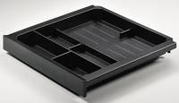 Лоток для канцелярских товаров smartray,h40, пластик, цвет черный 9134232 Hettich