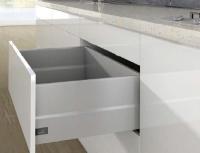 Комплект короба arcitech с top side, с соед.зад.стенки, nl400,h 250/126, цвет белый 9149415 Hettich