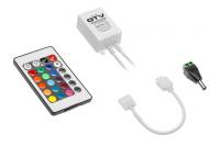 GTV  ПУЛЬТ С КОНТРОЛЕРОМ МИНИ ДЛЯ LED RGB, MAX 12V/72W, ЦВЕТ ПЛАСТИК