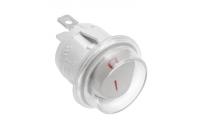 Выключатель клавишный круглый до 1300 W белый