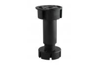 GTV НОЖКА МЕБЕЛЬНАЯ DP-100, H=100MM, ЦВЕТ ЧЕРНЫЙ, ПЛАСТИК