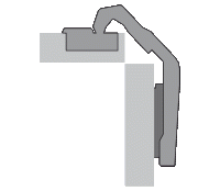 Петля intermat 9930 для угловых шкафов,чашка th53 d35, накладная, b24 9090110 Hettich
