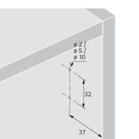 Механизм push to open silent для петель, серый 9239099 Hettich