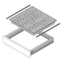 Стыковочный профиль arcitech для orgatray, nl500, под хром 9135408 Hettich