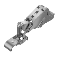 9135140 Петля Sensys 8657i, угол 165°, чашка TX21, под приклеивание, вкладная, B4, никелированная