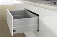 Комплект короба arcitech с top side, с соед.зад.стенки, nl400,h 250/126, цвет серебристый 9150983 Hettich