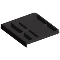 Лоток для канцелярских товаров smartray,h40, пластик, цвет черный 9134232 Hettich