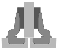 Петля slideon 2333, угол 95°, чашка th42 d35, средняя стенка, b5 1078661 Hettich