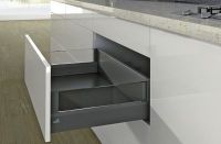 Комплект короба arcitech с des ignside, с соед.зад.стенки, nl350, h186/94, цвет антрацит 9150548 Hettich
