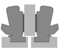 Петля sensys 8687, угол 165°, чашка th42 d35, средняя стенка, b3 9099820 Hettich