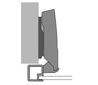 Петля sensys 8638i для алюм. рам, угол 95°, чашка ta32, накладная, b12,5 9072524 Hettich