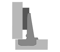 Петля slideon 2333, угол 95°, чашка th42 d35, накладная, b14,5 1078660 Hettich