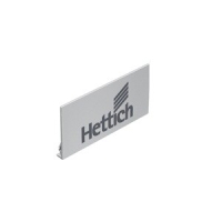 9257703 Заглушка на боковину AvanTech YOU, с логотипом Hettich, Серебристая