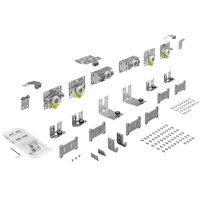 9242713 Комплект фурнитуры TopLine L для 3 дверей, толщина двери 18-30 мм, 50 кг