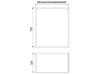 Корпус навесной кухни 80*34*72