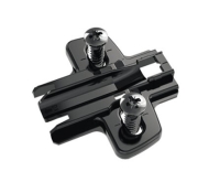 Монтажная планка system 8099 для sensys, l37, d3, евровинты, черный обсидиан 9091801 Hettich