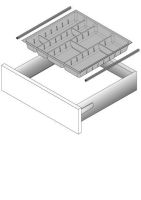 Стыковочный профиль innotech для orgatray, nl520, под хром 9079226 Hettich