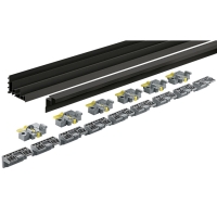 9336470 Комплект профилей TopLine XL strong/STB19.0, L4000 мм, алюминий анодированный, цвет черный