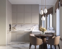 Пристенная панель 8101/Pt Calacatta Borghini 4200x600x10 мм Slotex