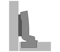 Петля sensys 8661, угол 95°, чашка th52 d35, вкладная, b-4 9091600 Hettich