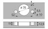 Петля sensys 8639i w30 95° th53 35 наклад (b2) 9088034 Hettich