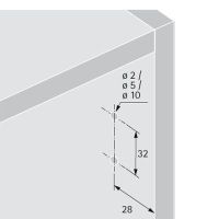 Механизм push to open silent для петель, серый 9239099 Hettich