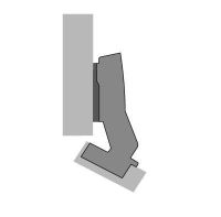 Петля sensys 8669, угол корпуса w30, угол 95°, чашка th52 d35, накладная, b2 9088176 Hettich