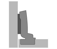 Петля sensys 8676, угол 110°, чашка th52 d35, вкладная, b-4 9094470 Hettich