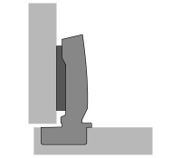 Петля sensys 8676, угол 110°, чашка th52 d35, накладная, b12,5 9094450 Hettich