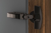 Петля sensys 8676, угол 110°, чашка th52 d35, средняя стенка, b3, черный обсидиан 9091765 Hettich