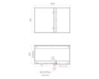 Корпус напольный 1010*53*72 угловой глубокий