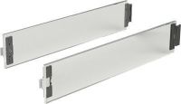 Комплект надставок на боковину designside для arcitech, nl650, h92,стекло 8 мм прозрачное 9122990 Hettich
