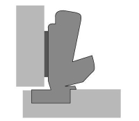 Петля sensys 8687, угол 165°, чашка th42 d35, накладная, b12,5 9099810 Hettich