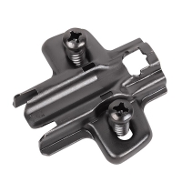 Монтажная планка system 8099 для sensys, l37, d5, евровинты, черный обсидиан 9091802 Hettich